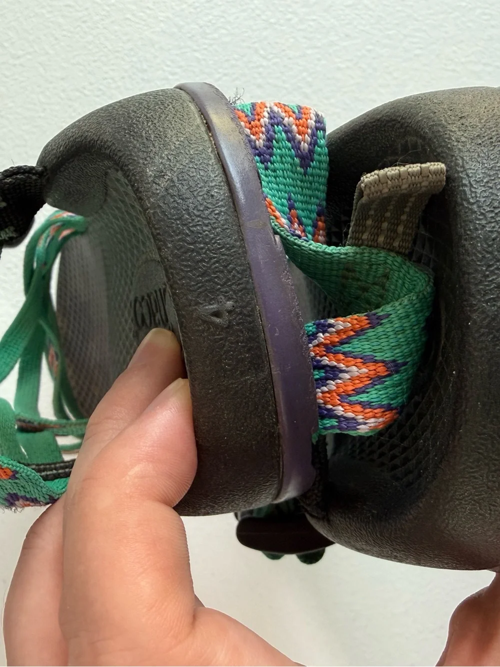 Chacos Kids Youth Z/Cloud Sandals Turquoise Multi Aztec Strap Size 4